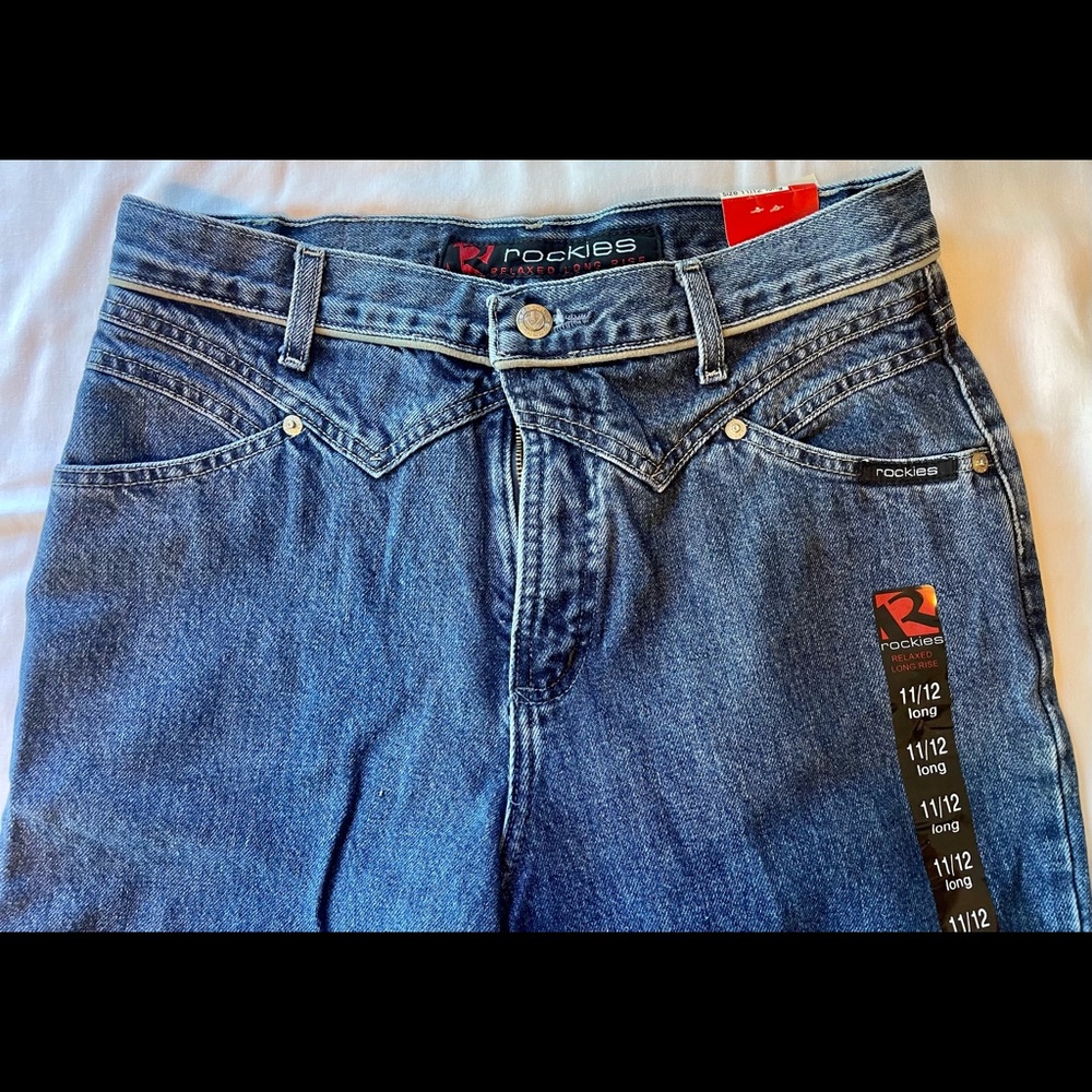 NWT Vintage 80s/90s Western Rocky Mountain Women's High Rise Jeans Size 11/12 30